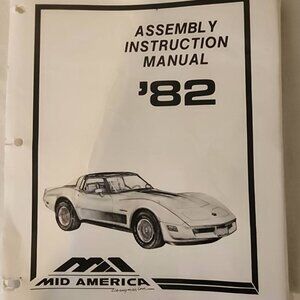 Mid America Complete 1982 Chevy Corvette Assembly Manual